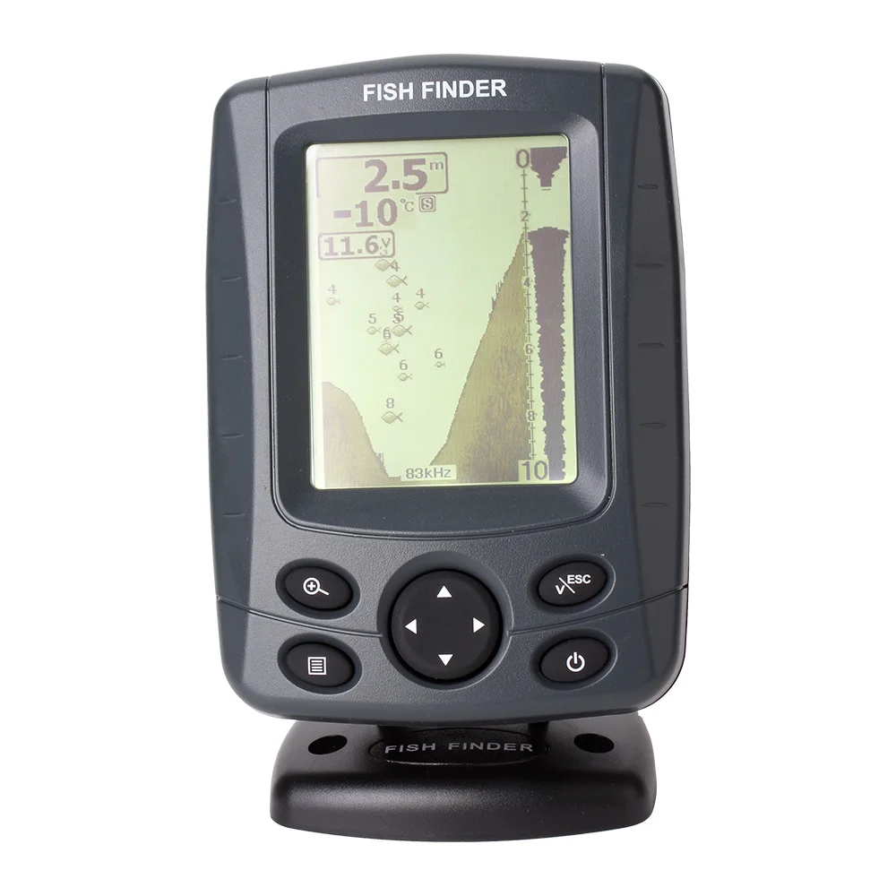 

Phiradar FF668C 3.5'' 16 Levels Grayscale Boat fish finder with high definition LCD 300M Depth Multi-language Menu fishingfinder