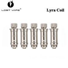 5 шт./лот Lost Vape Lyra катушка 0.6ohm сетка катушка и 1.2ohm Обычная Катушка головка для электронных сигарет LostVape Lyra Pod Vape Картридж Комплект