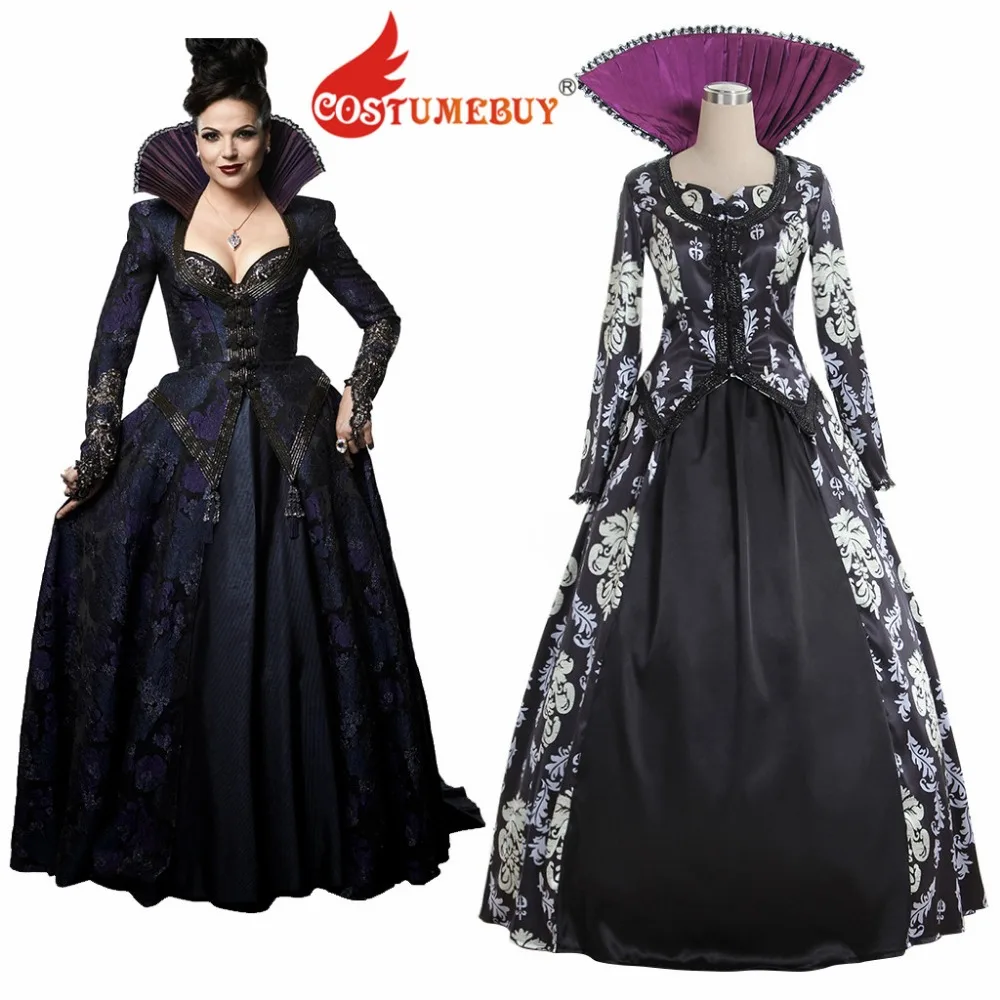 CostumeBuy Once Upon A Time, Регина, костюм Миллз, платье для женщин, средневековое свадебное платье, любой размер, L920