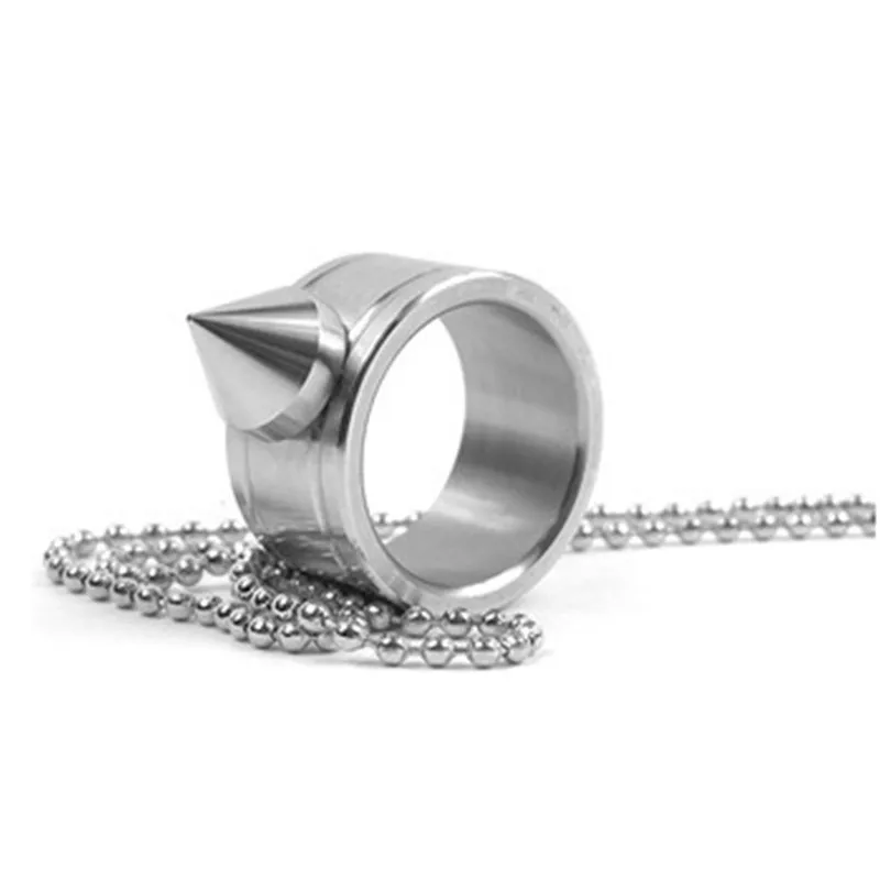

1PC Portable Stainless Steel Self-defense Survival Ring Defense Anti-pervert Protection Equipment Broken window EDC Multi Tools
