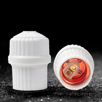 

E27 Plug-in Screw Hanging Pentagram Flame-resistant LED Light Bulb Holder Lamp Base Home Room Office Supplies