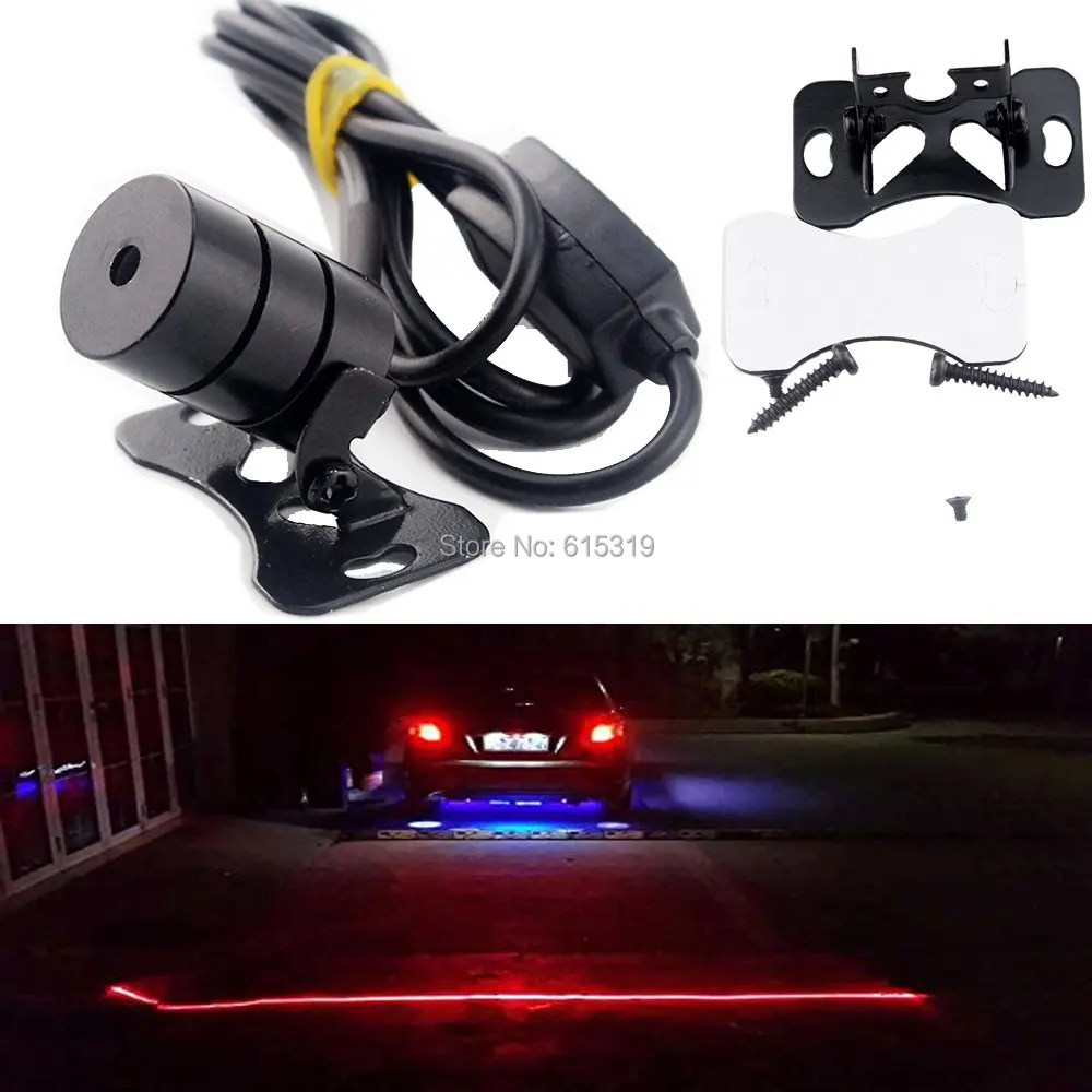 

1 Set Car Red LED Laser Rear Tail Brake Fog Light Anti Collision Rear-end Auto Brake Parking Lamp Warning Safety Waterproof
