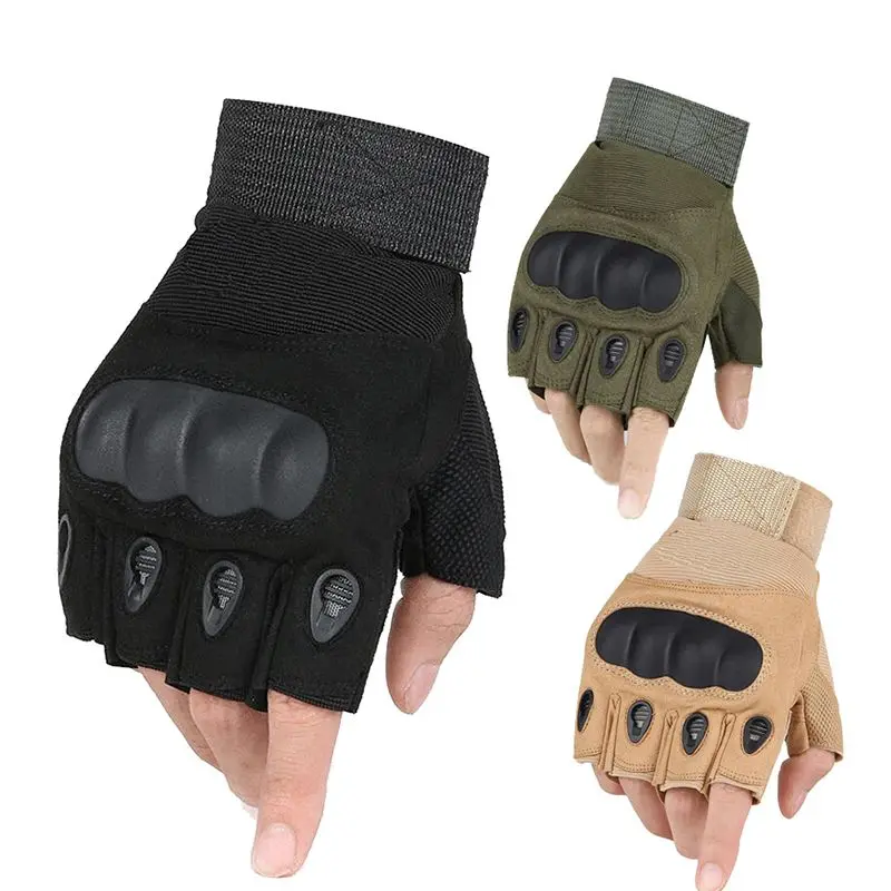 Tactical Climbing Gloves Fingerless Half Finger Motorcycle Military