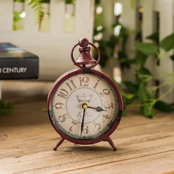 

Antique Style Creative Home Desk Clock Retro Bedroom Home Decoration Electronic Clock Ornaments Vintage Table Clock Despertador