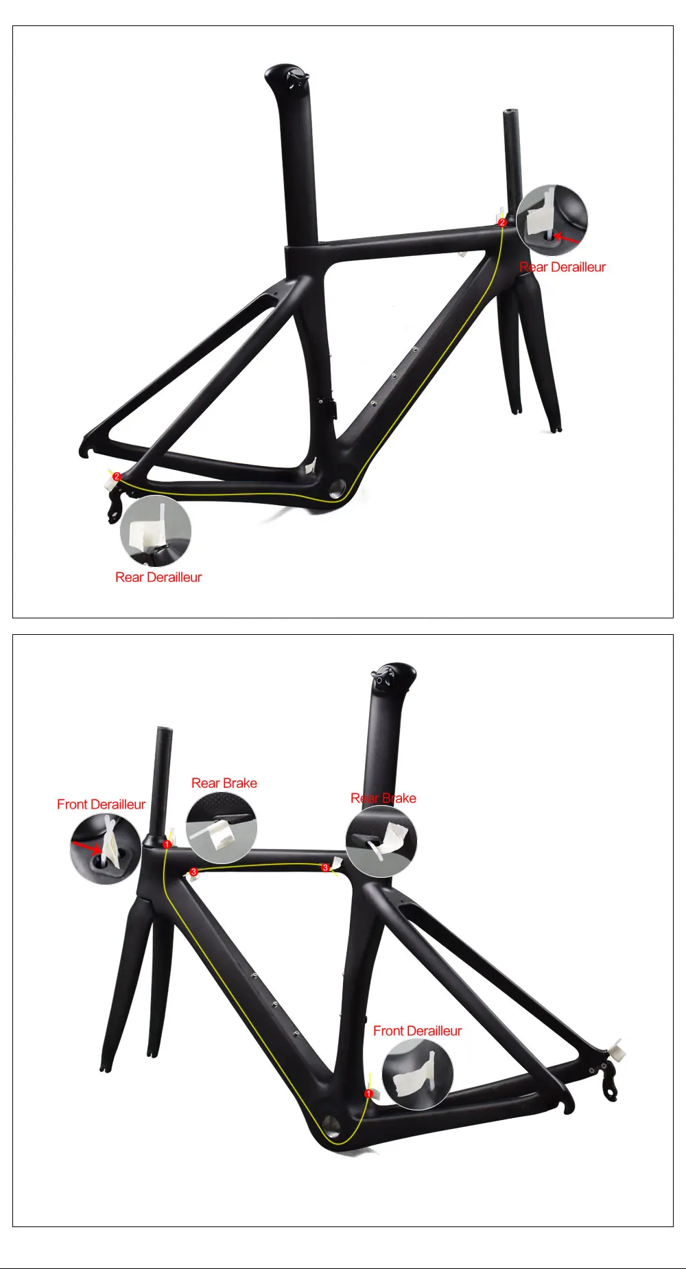 2019 carbon fiber bike frame 48/51/54/56 road bike frameset carbon