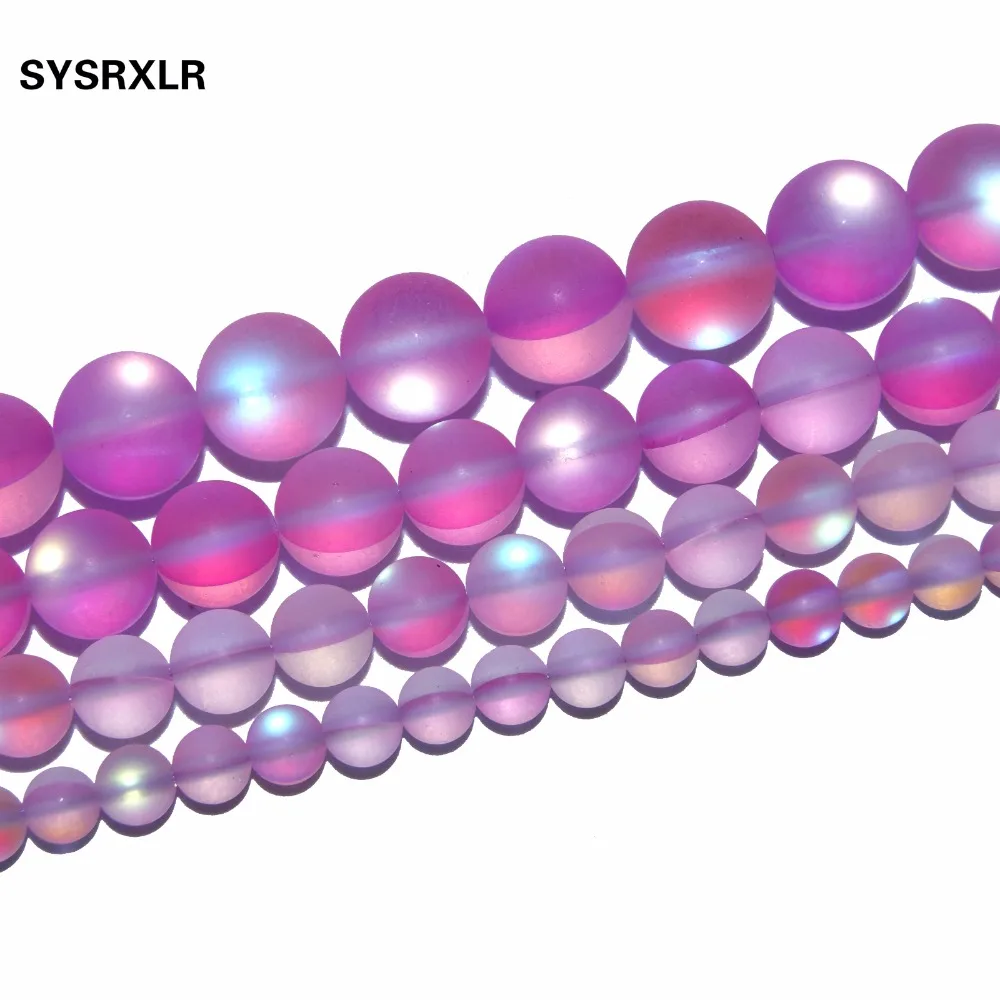 Wholesale Charm Natural 6 8 10 12 MM Matte Pink Crystal Beads Stone