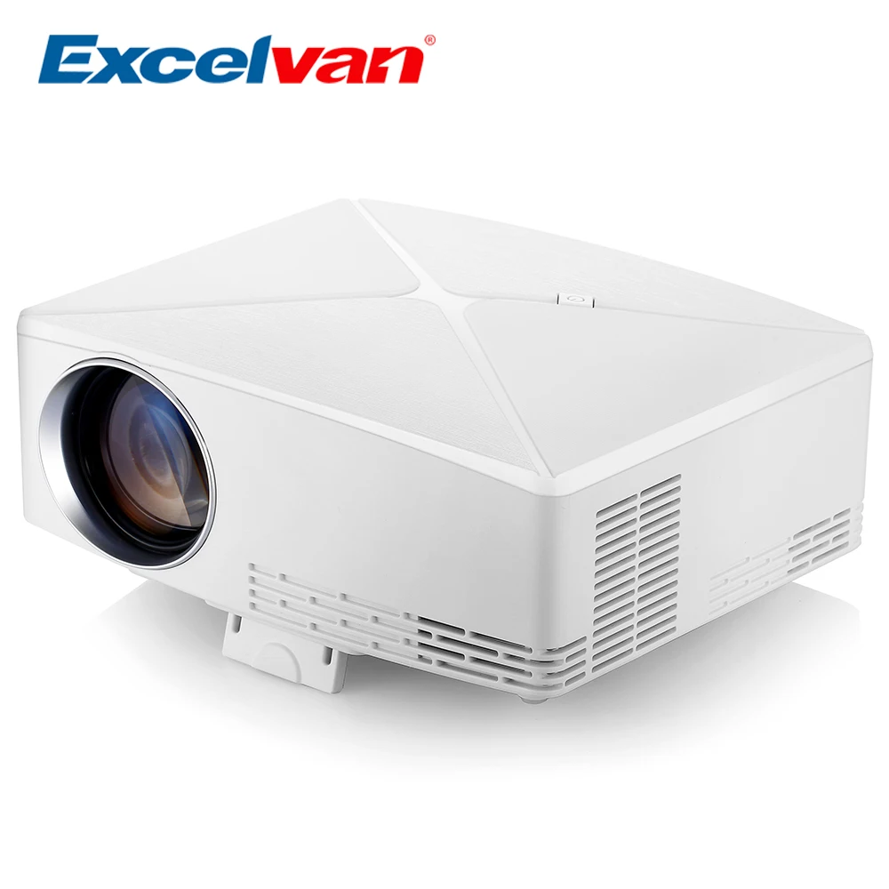 Excelvan C80 проектор ЖК-проектор для домашнего кинотеатра 1500 люмен 1280x720 разрешение Поддержка макс 1080P светодиодный портативный HD мультимедийный проектор