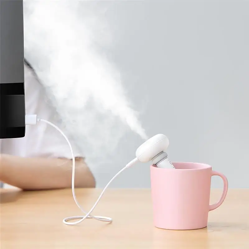 Белый Мини USB увлажнитель воздуха Арома диффузор с меняющимся светодиодный испаритель воздуха автомобиля эфирное масло ароматерапия диффузор