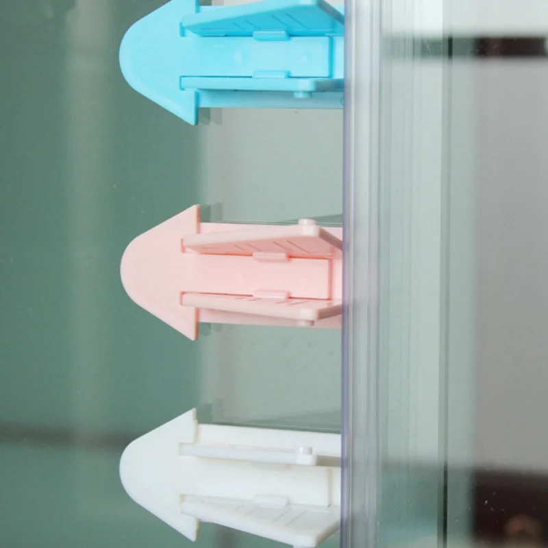 Baby Safety Lock for Sliding Door Window Children Protection Lock Drawer Cabinet Door Wardrobe Anti-pinch Wings Kids Safety Lock 2
