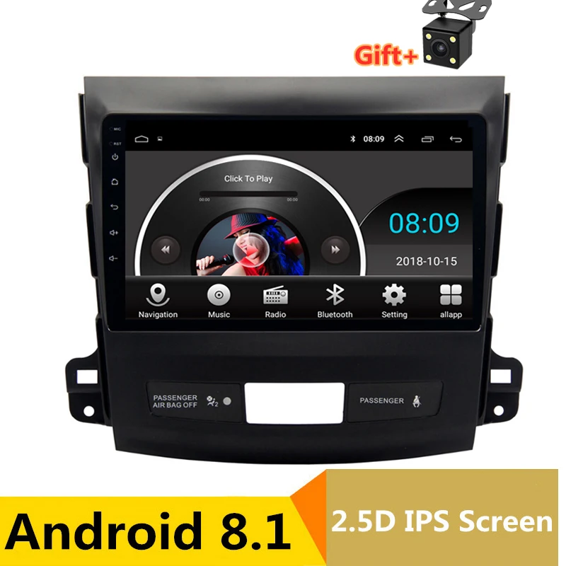 Discount 9" 2.5D IPS Android 8.1 Car DVD Multimedia Player GPS for Mitsubishi Outlander 2006-2012 / Peugeot 4007 radio stereo navigation 0 Discount 9" 2.5D IPS Android 8.1 Car DVD Multimedia Player GPS for Mitsubishi Outlander 2006-2012 / Peugeot 4007 radio stereo navigation 0