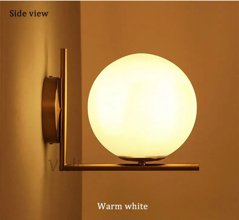 Lâmpada de Parede para Sala Sala de Estar Parede do Quarto Corpo de Ferro Abajur de Vidro Luz do Banheiro Sconce Moderno Levou de Estar Luz Lâmpada Retro Casa Iluminação 15 lamp sconces