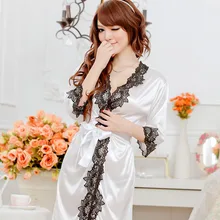 Лидер продаж, Новое сексуальное женское белье, модный Кружевной Край, однотонный цветочный декоративный женский халат, комплект из спандекса, лайкры, половина рукава, ночное белье 139