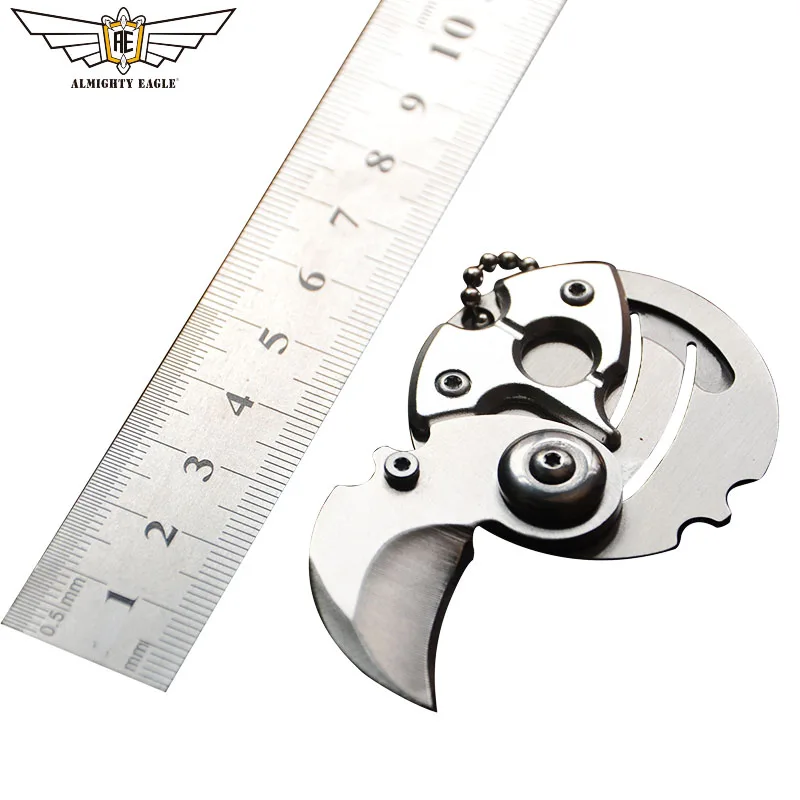 

ALMIGHTY EAGLE Portable Knife Mini Folding Knives EDC Tool Coin Knifes Multi tools Survival Hand tools Key Chain Ring