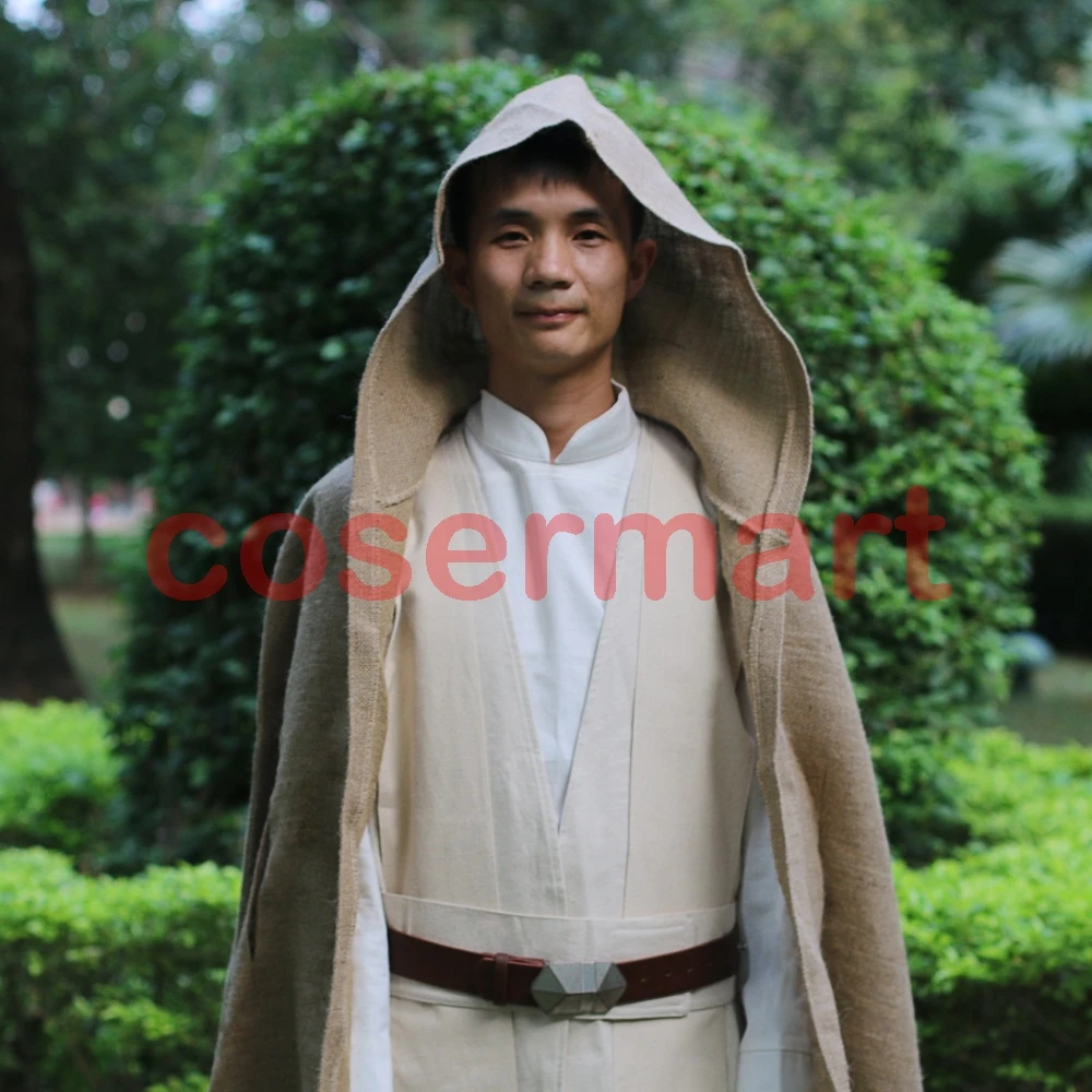 Free Shipping NEW Star Wars Jedi Luke Skywalker Custom Cosplay Costume Made Full Set COS Halloween Costume Christmas (5)