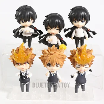 

3pcs/set Cartoon Katekyo Hitman Reborn Sawada Tsunayoshi Hibari Kyoya PVC action figure doll model toy