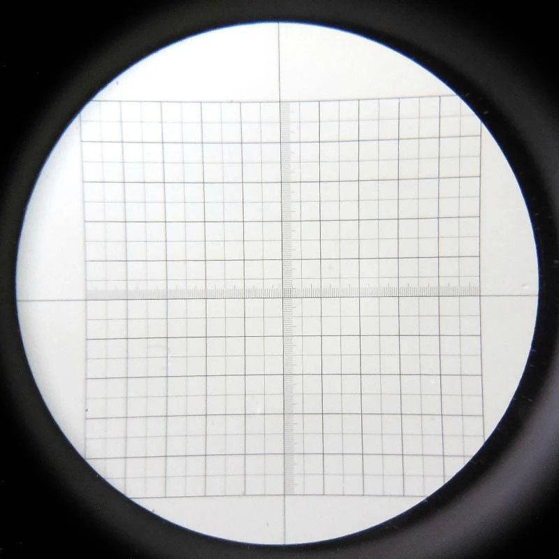 

High Precision Microscope Eyepiece Ocular Micrometer Diameter 20 mm/ 24 mm DIV=0.1 Net Type Slides with Grid Cross Scale Reticle