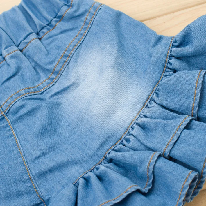 Kindstraum/Новинка года, летние шорты для девочек с изображением лотоса, Детские однотонные джинсовые шорты наивысшего качества, повседневные свободные штаны для детей, RC1339