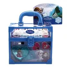 Красота игрушки макияж коробка набор для девочек принцесса Эльза Анна ролевые игры модные игрушки для детей подарок на день рождения