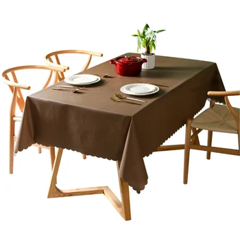 

Solid Decorative PVC Tablecloth Colorful Super Waterproof Oilproof Rectangular Wedding Dining Table Cover Tea Table Cloth