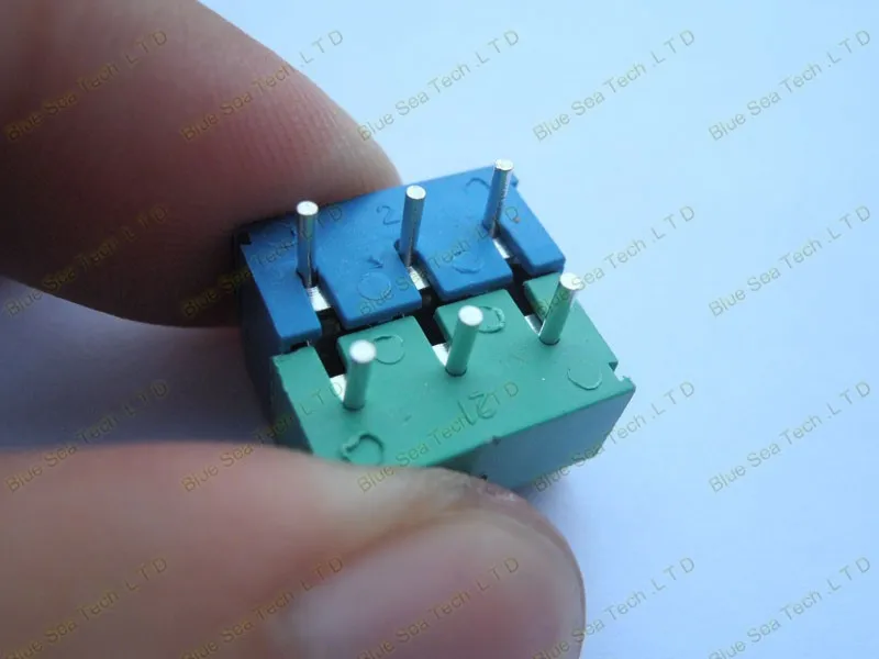 100 шт. KF301-3P 5,0 мм 3Pin PCB винт Клеммная колодка Разъем, 300 В/16А(22-14 AWG провода), зеленый+ синий