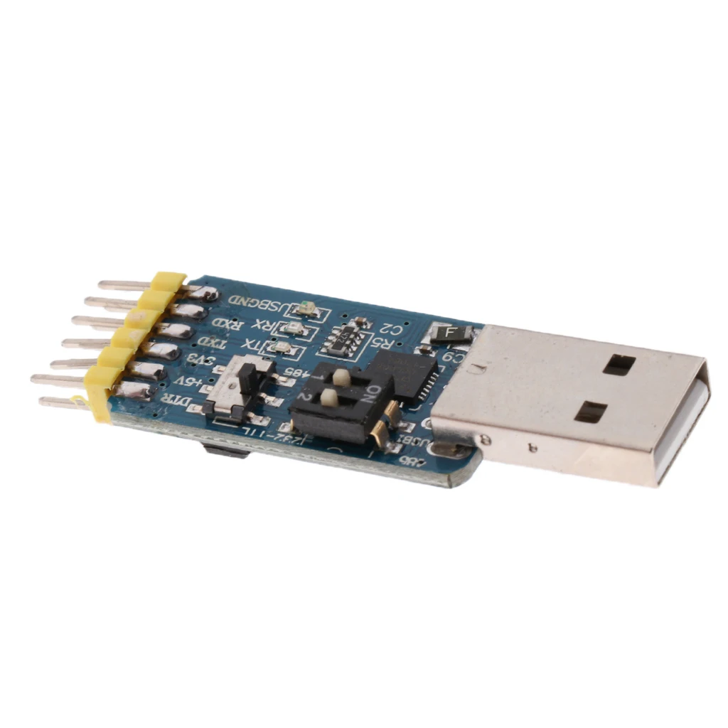 6-в-1 USB2.0 для ttl/UART/RS485/RS232/CP2102 модуль последовательного преобразователя постоянного тока