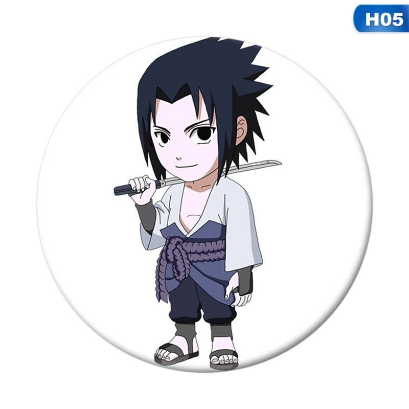 Костюм Наруто значок Косплэй аниме Гаара Uchiha SASUKE uzumaki костюм Наруто Брошь пластиковый держатель - Окраска металла: H05