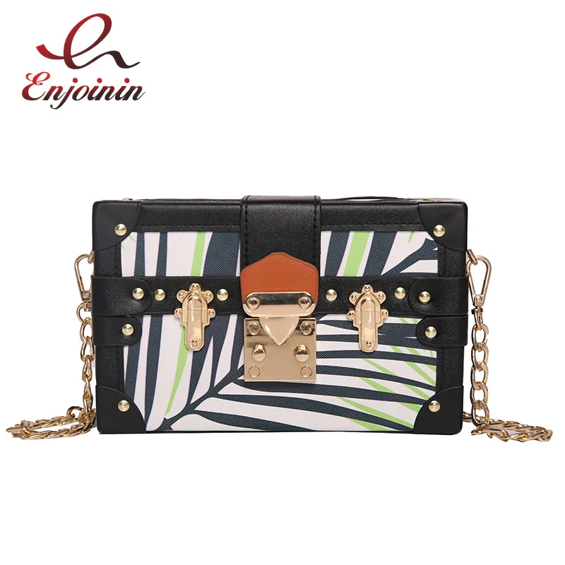 

New Style Color Geometric Stripes Box Shape Women's Party Small Purse Shoulder Bag Handbag Ladies Crossbody Mini Messenger Bag
