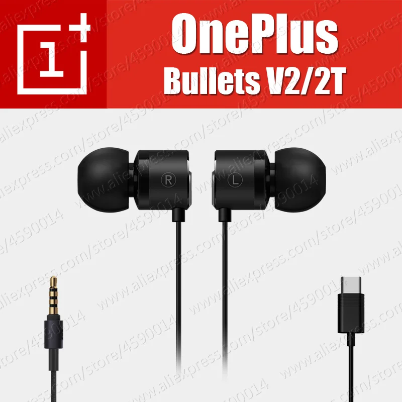 Najtaniej BE02B T oryginalny OnePlus Bullets V2 3.5mm 2T type c Bullets słuchawki zestawy słuchawkowe z mikrofonem do Oneplus 7T Pro 7 Pro 6T 6 5T 5