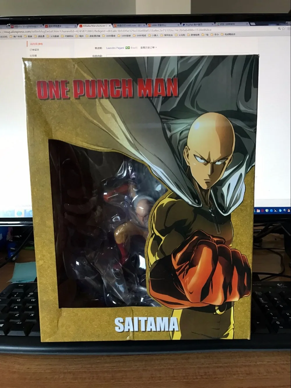 Аниме 25 см Saitama ONE PUNCH MAN фигурка коллекция игрушек