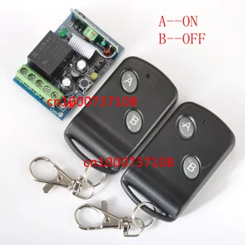 

Free shipping DC12V10A 1CH 1 Receiver And 2 Transmitter FOR Entrance guard door easy to install Learning code