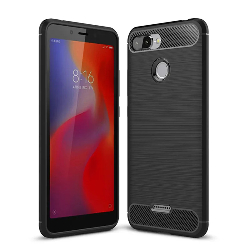 cheap For Xiaomi Redmi 6 6 pro 6A Carbon Fiber Soft TPU Full Protective Cover For Redmi 4X 4A 5 Plus NOTE 4 5 5A Pro Prime Case