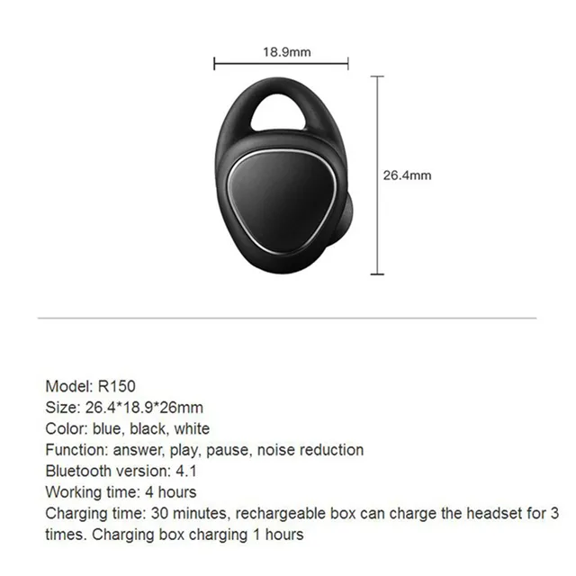 CARPRIE Earphones Sport In-Ear Earbud Wireless Cord-Free Earphone for Samsung Gear iConX SM-R140 td0901 Dropship