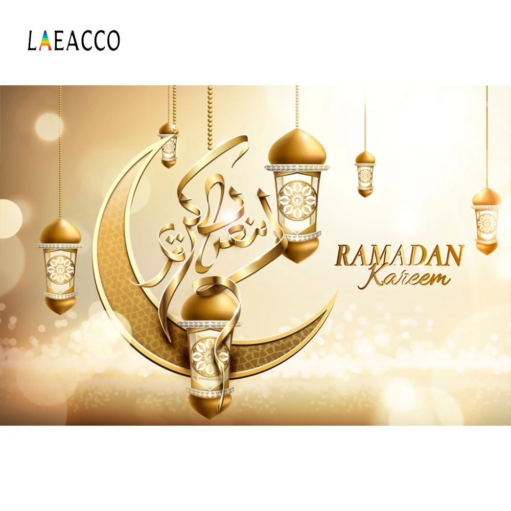 

Laeacco Ramadan Kareem Festival Magic lamp Baby Portrait Scene Photographic Backgrounds Vinyl Photography Photo Studio Backdrops