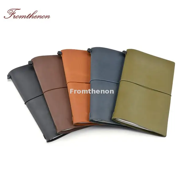 Genuine Leather Travelers Notebook Passport Personal Diary Vintage