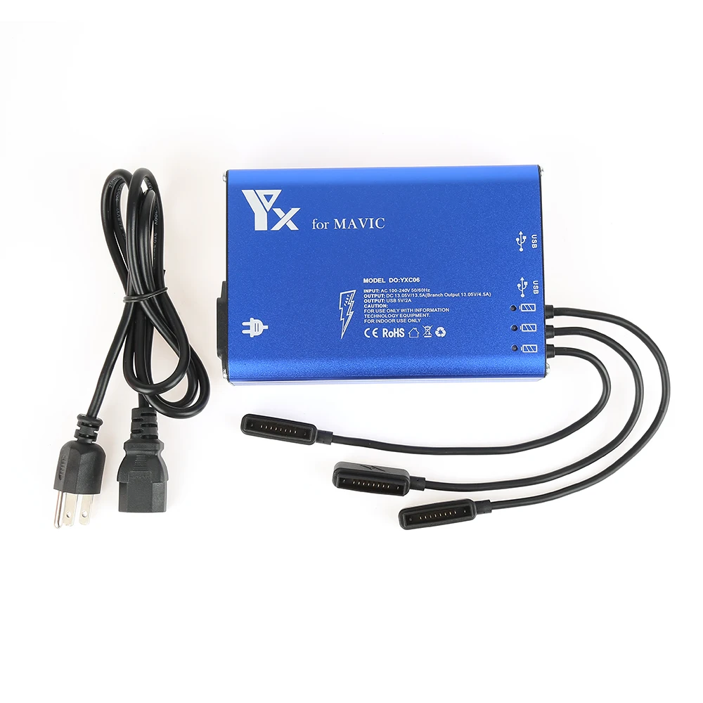 2017 Pro 5in1 Battery Charger USB Charger Battery Parallel Charger RC Smartphone Charger for RC DJI