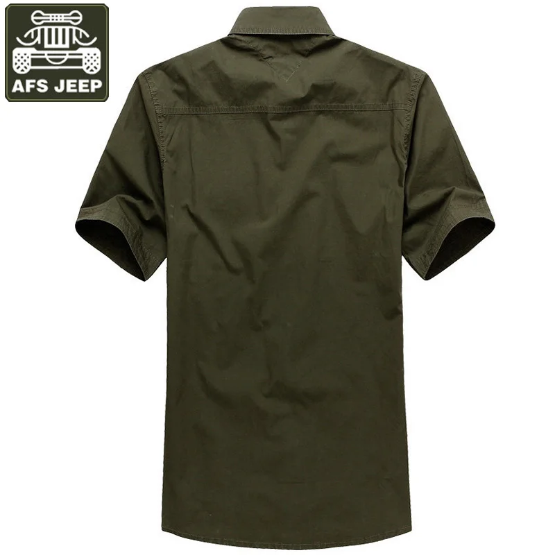 AFS JEEP рубашка мужская джинсовая рубашка Camisa Masculina размера плюс 5XL мужская рубашка брендовая одежда однотонная хлопок Camisas Hombre Vestir