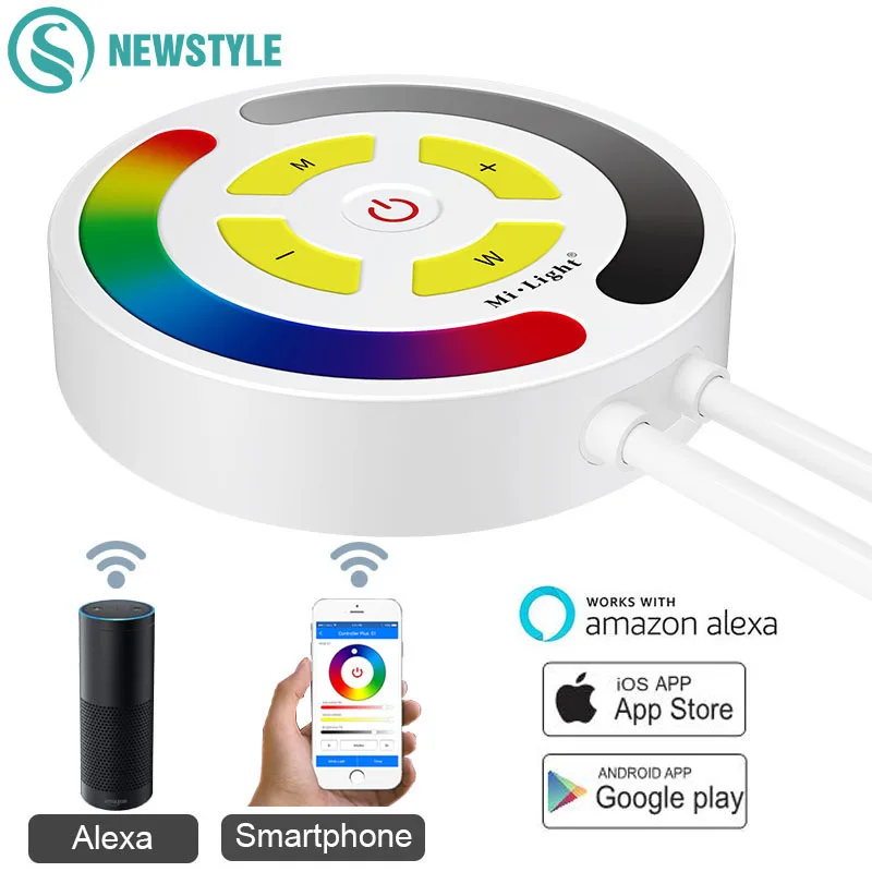

Milight Smartphone APP Voice Control RGB Touch LED Controller Timer WiFi LED Strip Controller By Amazon Alexa Echo IOS Android