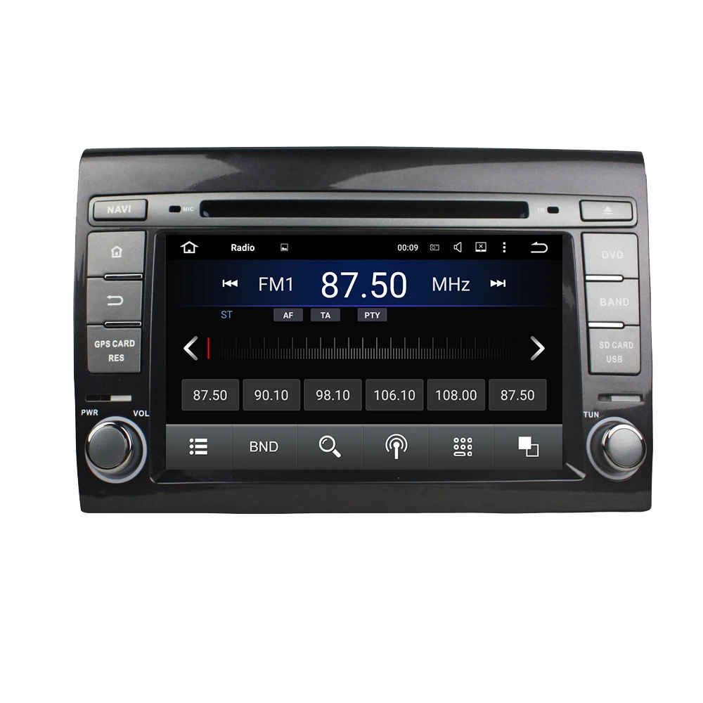 7 Octa core Android 6 0 Car Multimedia Player For FIAT BRAVO 2007 2012 Car Video