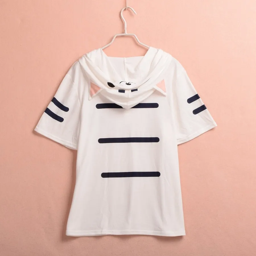 Cat Hooded T Shirt (7)