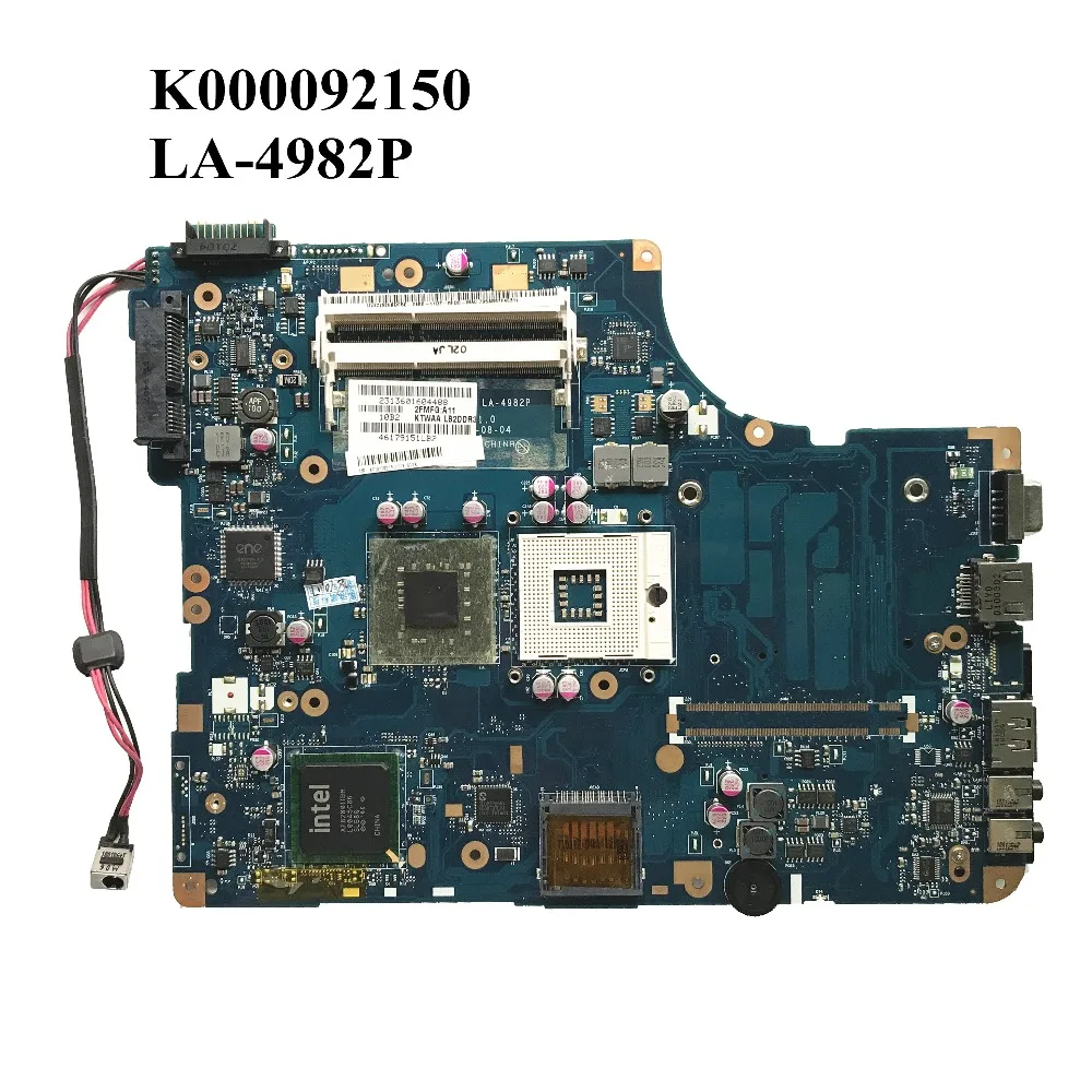 SZWXZY отлично подходит для материнской платы ноутбука Toshiba L500 L550 L555 DDR3 K000092150 KSWAA