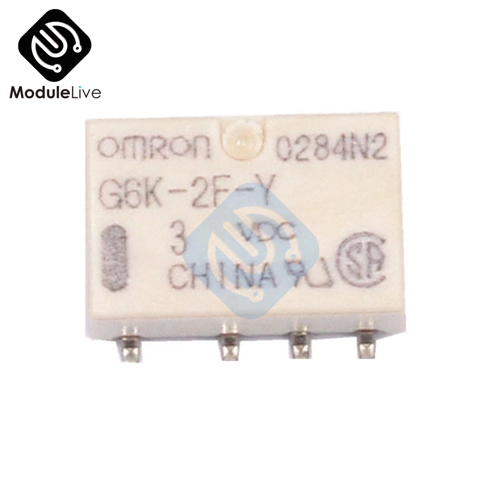 Relè di segnale 1PCS SMD G6K-2F-Y-5VDC 5V 8PIN per relè Omron Relè di segnale 1PCS SMD G6K-2F-Y-5VDC 5V 8PIN per relè Omron