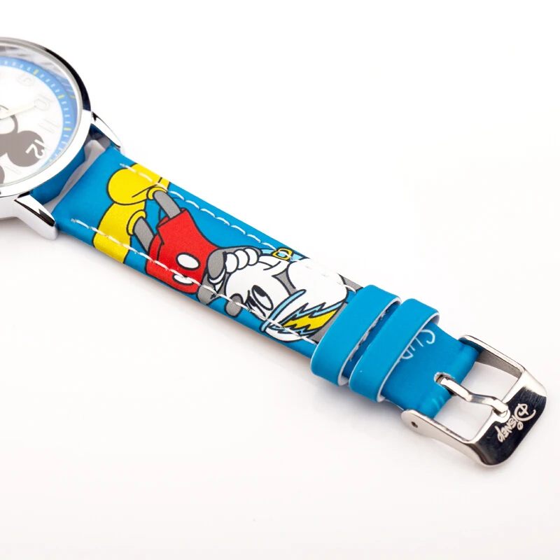 Mickey Minnie Child Leather Quartz Fashion Digital Disney Brand Watches Kids Cartoon Sport Simple Watch Boys Girls Student Clock