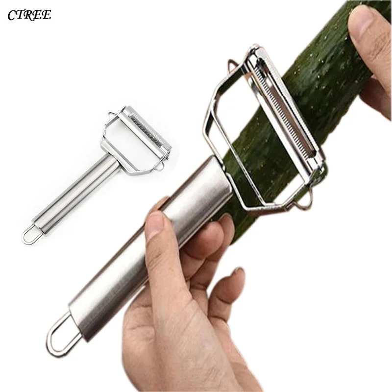 

CTREE 1Pcs Stainless Steel Vegetable Gourd Grater Paring Knife Potato Carrot Peeler Fruit Tools New Kitchen Cooking Gadgets C564