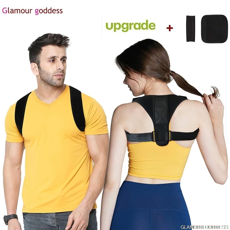 

Adjustable Back Brace Posture Corrector Back Support Shoulder Belt Lumbar Spine Support Belt Posture Correction For Adult