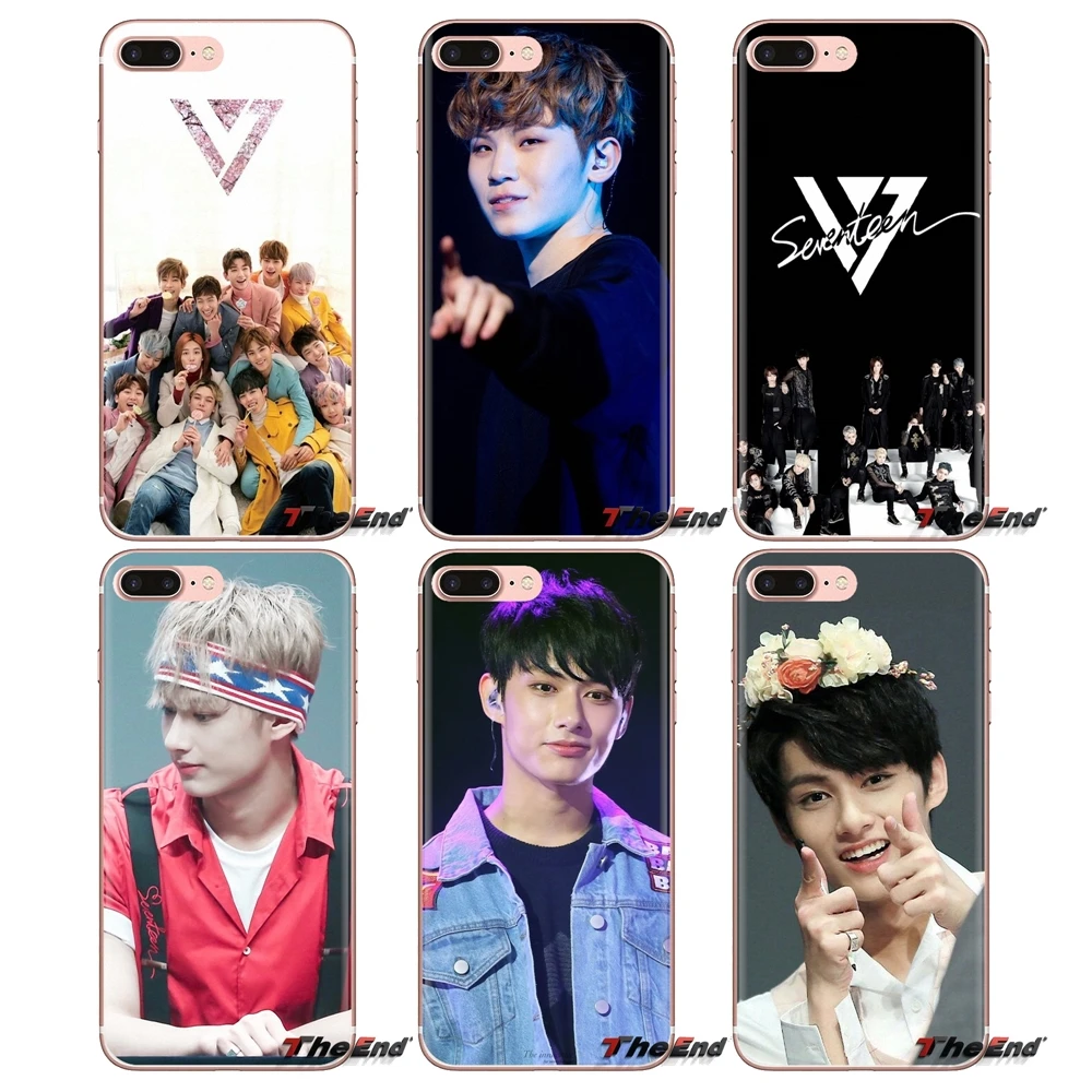Soft Transparent Case Covers KPop Seventeen Logo For Huawei G7 G8 P7 P8 P9 P10 P20 P30 Lite Mini Pro P Smart Plus 2017 2018 2019 |