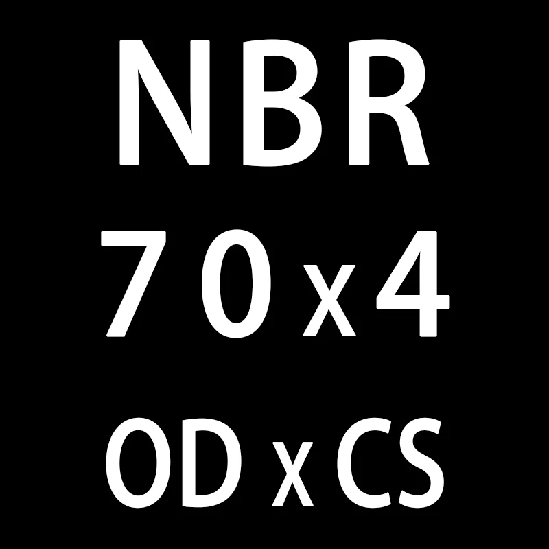 10 шт./лот резиновым кольцом NBR уплотнительное кольцо CS4mm OD52/55/60/65/70/75/80/85/90/95/100 мм нитрильная Резина уплотнительное кольцо уплотнительное кольца масла - Цвет: OD70mm