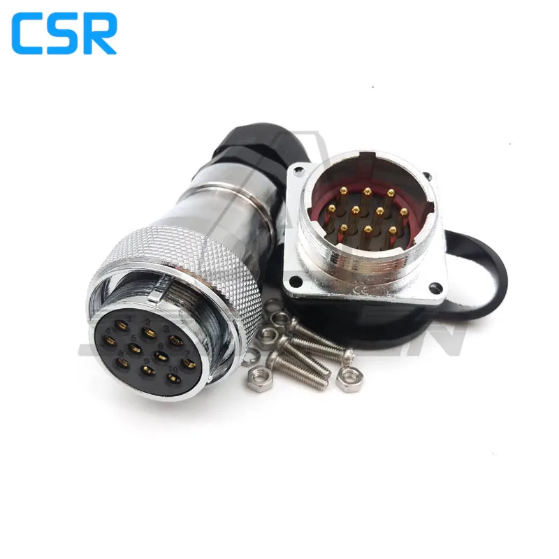 Connettore Impermeabile A 10 Pin Serie Wf28, Connettore Powercable Industriale, Cavo Di Alimentazione Meccanica Maschio Femmina Ip67