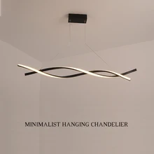 NEO Gleam матовая черная или серая Минималистичная современная светодиодная Люстра для гостиной, столовой, кухни, комнаты, Потолочная люстра