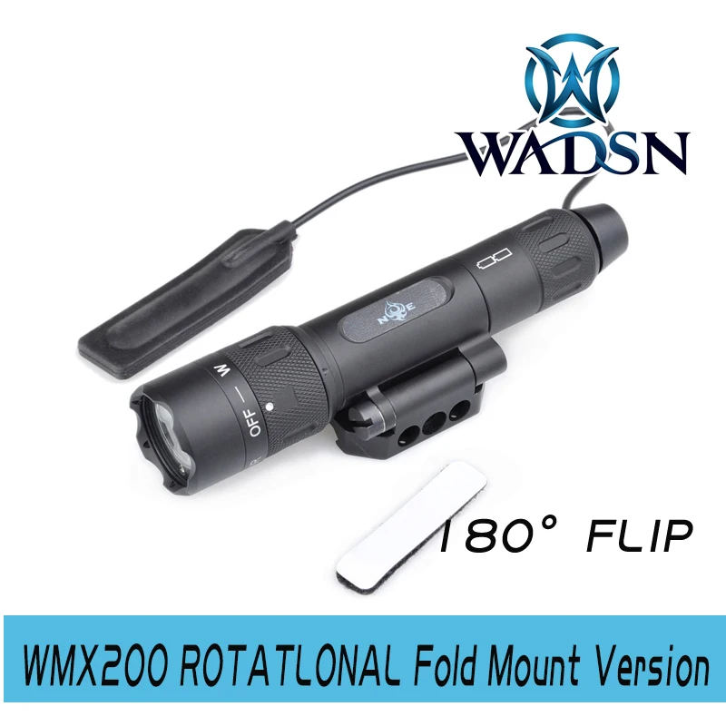 WADSN WMX200 вращательное складное крепление Q5 CREE светодиодный ИК стробоскопический фонарик версия Тактический охотничье оружие Свет