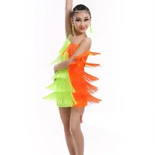Новинка для детей и взрослых tassellatin румба, ча-ча-ча Сальса Танго vestido латино латинские бальное платье